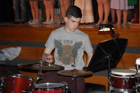 Drummer Rhys Evans really plays an integral part to the show as he keeps time during all of the musical numbers. Go see Rhys in 'Footloose'.