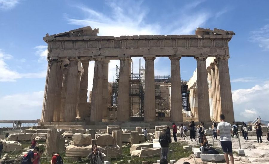 The Parthenon in Athens, Greece. 