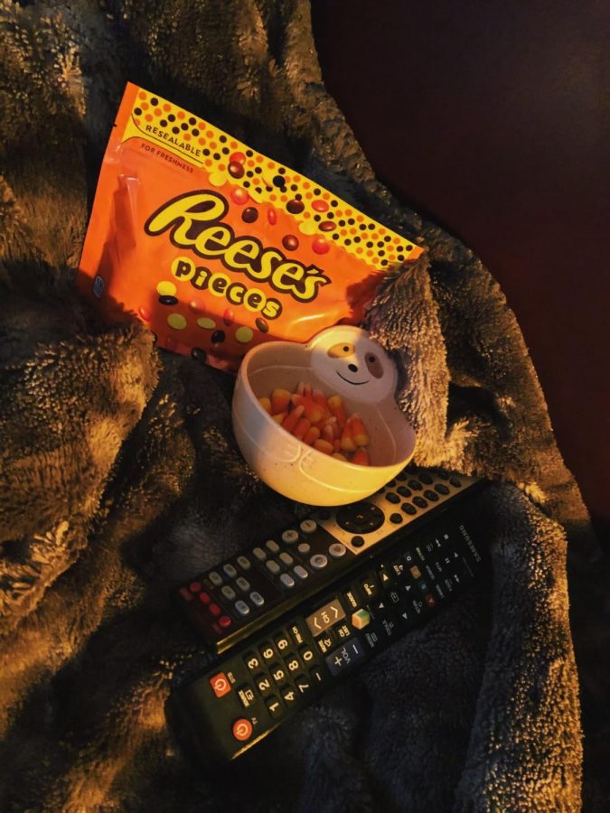 Find a Halloween movie to watch, grab some candy, and enjoy.  