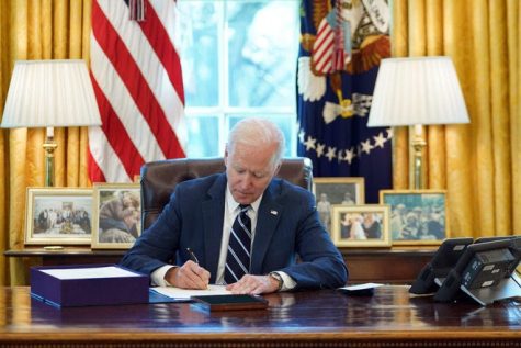 Joe Biden signed the $1.9 trillion relief bill which is focused on providing stimulus checks, helping with unemployment, combating the virus, and reopening schools. 