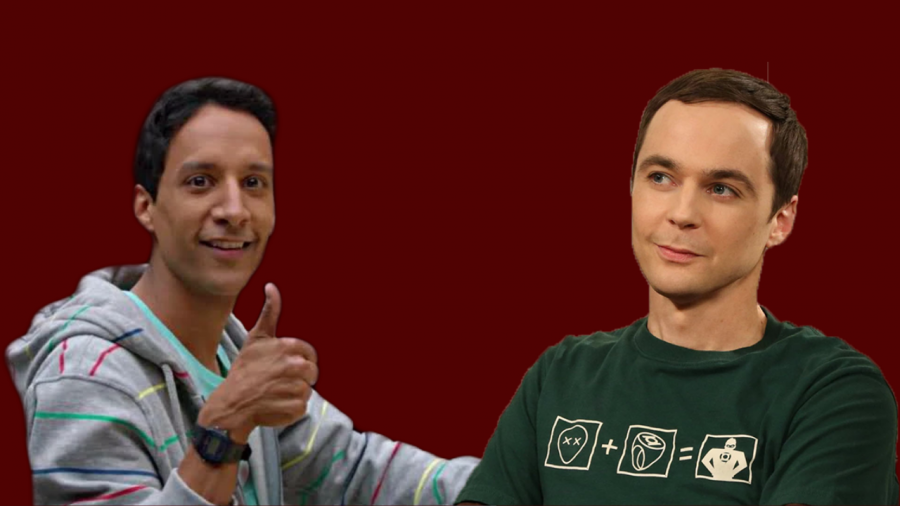 Abed from Community (left) and Sheldon from the Big Bang Theory (right) are classic examples of the nerd trope.