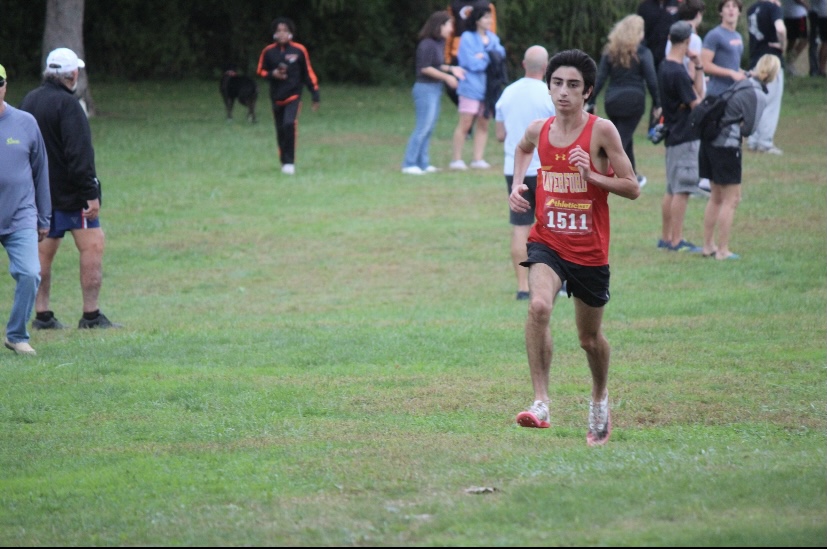 At Rose Tree Park, Senior Ethan Fingerhut competes at the Delaware County Championships.