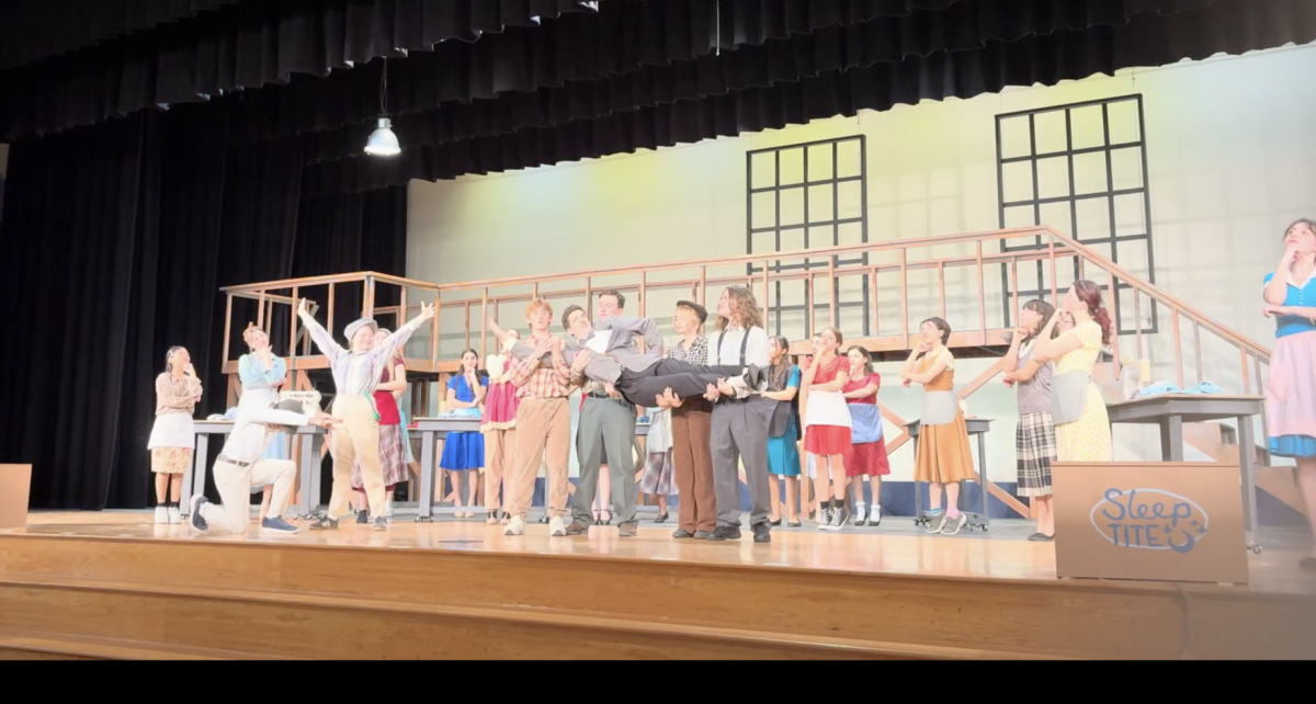 The cast of The Pajama Game performs Hines' signature song, Think of the Time I'll Save.