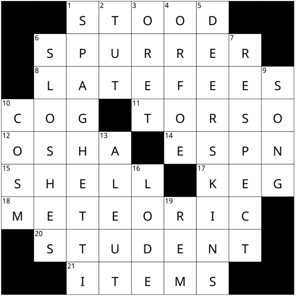 June 2nd Crossword Answers