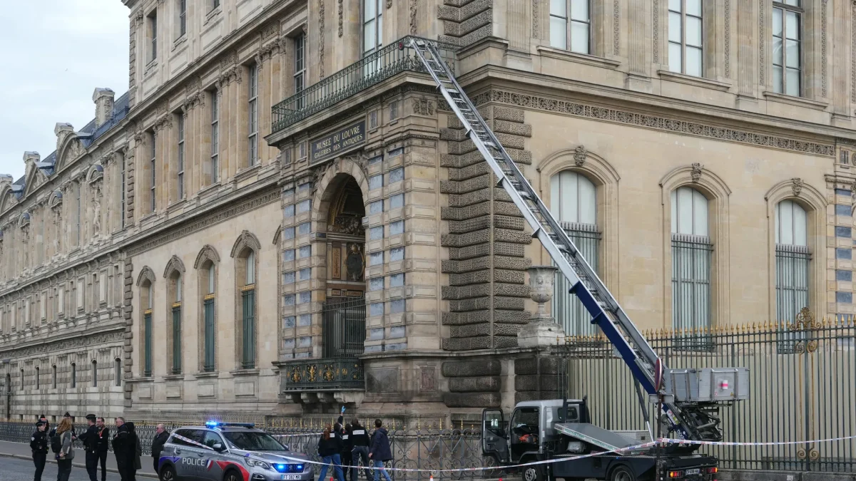 This view of the Louvre shows the site of the October robbery.