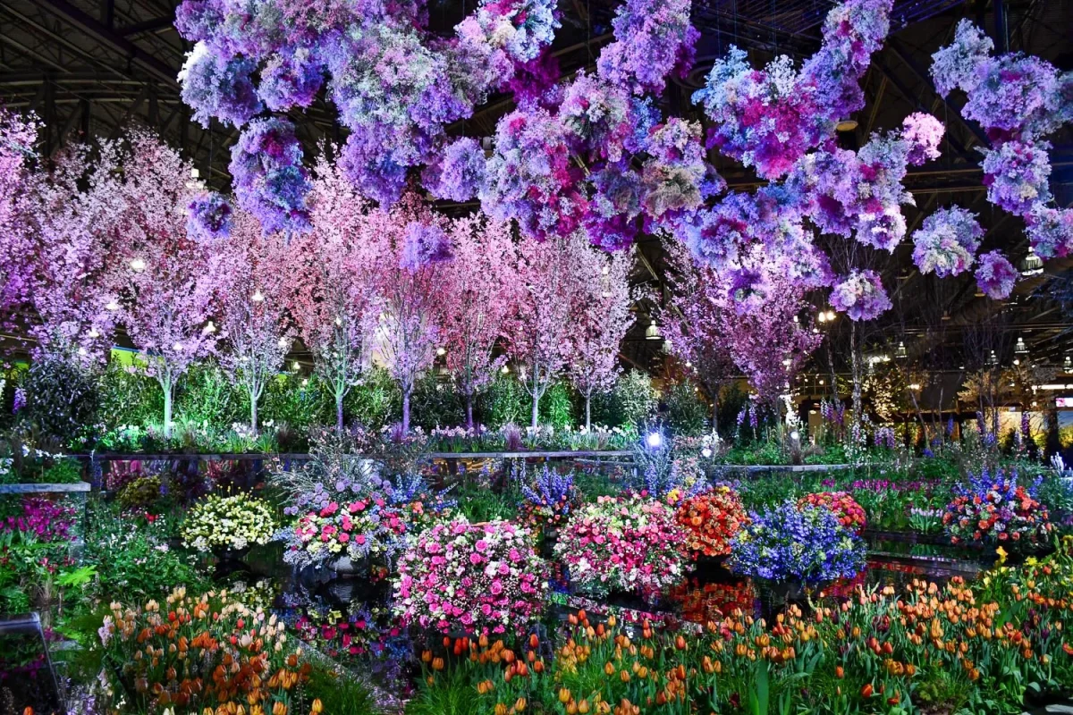 The Philadelphia Flower show ran from February 28 through March 8 and took place at the Pennsylvania Convention Center. 